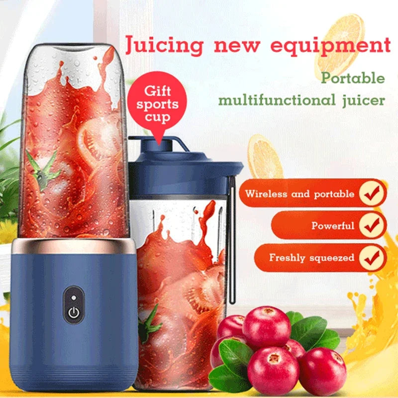 New Portable Juicer with 2 Cups