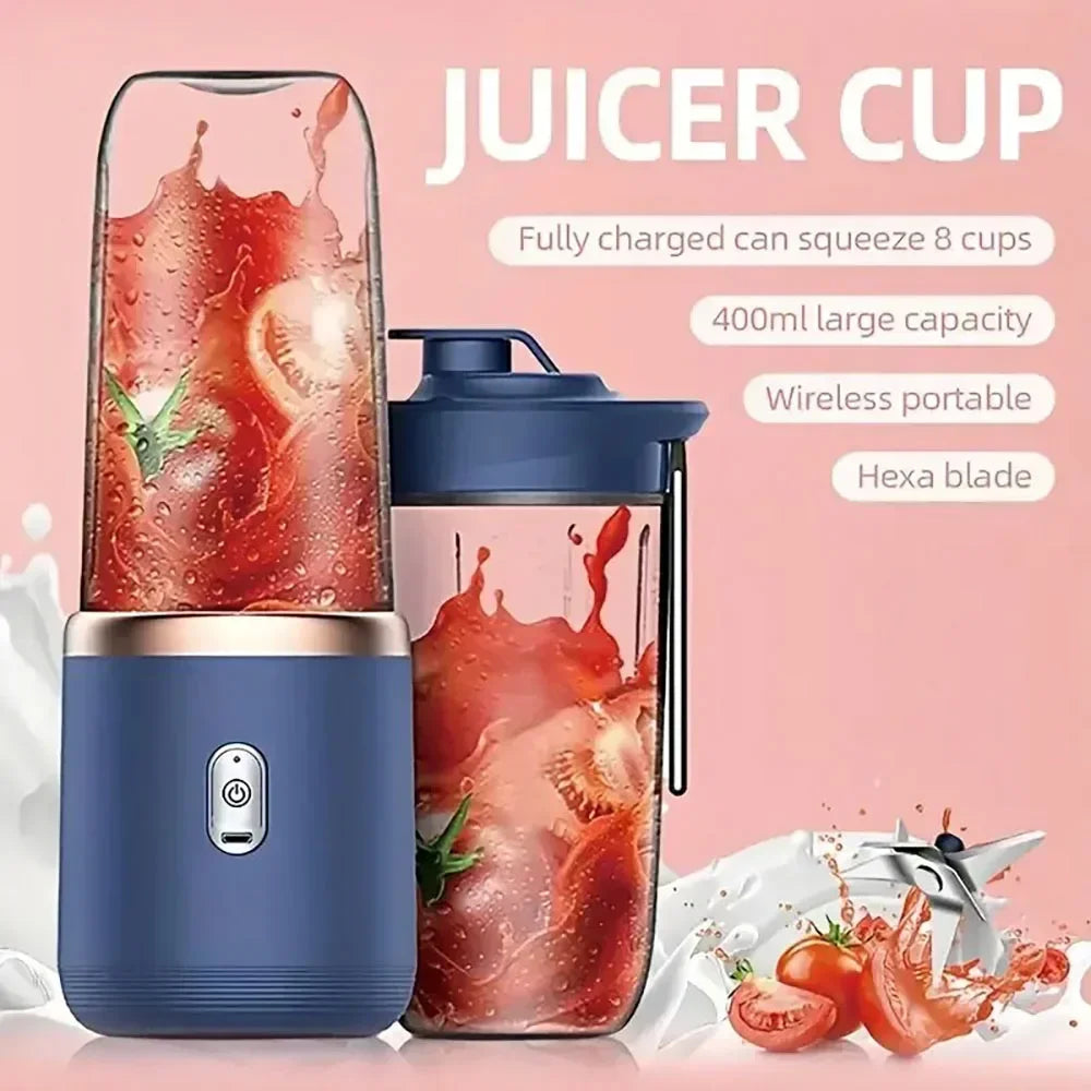 New Portable Juicer with 2 Cups